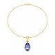 925 Sterling Silver pendant “Crystal Drop (Tanzanite)” with Crystals by Preciosa™