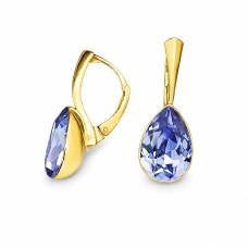 Sudraba auskari „Kristāla Lāse (Tanzanite)“ ar Preciosa™ kristāliem