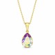 925 Sterling Silver pendant “Crystal Drop (Aurora Borealis)” with Crystals by Preciosa™