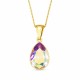 925 Sterling Silver pendant “Crystal Drop (Aurora Borealis)” with Crystals by Preciosa™