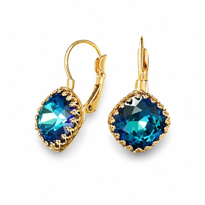 Komplekts sievietēm „Vintage IV (Bermuda Blue)“ ar Swarovski® kristāliem