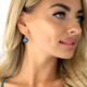 Komplekts sievietēm „Vintage IV (Bermuda Blue)“ ar Swarovski® kristāliem