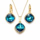 Komplekts sievietēm „Vintage IV (Bermuda Blue)“ ar Swarovski® kristāliem