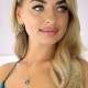 Komplekts sievietēm „Vintage IV (Bermuda Blue)“ ar Swarovski® kristāliem