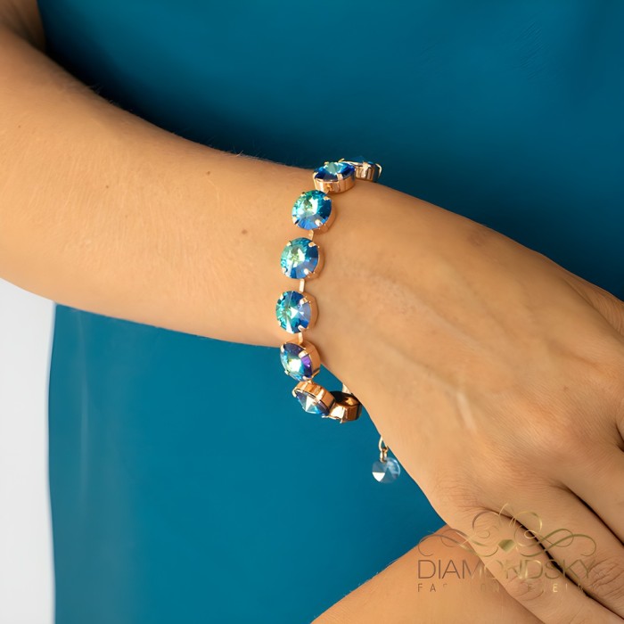 Aproce „Vortex (Bermuda Blue)“ ar Preciosa® kristāliem