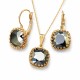 Komplekts sievietēm „Vintage V (Light Chrome)“ ar Swarovski® kristāliem