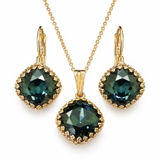 Komplekts sievietēm „Vintage IV (Graphite)“ ar Swarovski® kristāliem