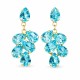 Auskari „Amber II (Aqua Bohemica)“ ar Preciosa® kristāliem
