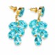 Auskari „Amber II (Aqua Bohemica)“ ar Preciosa® kristāliem