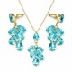 Komplekts sievietēm „Amber II (Aqua Bohemica)“ ar Preciosa® kristāliem