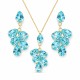 Komplekts sievietēm „Amber II (Aqua Bohemica)“ ar Preciosa® kristāliem