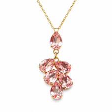 Кулон «Эмбер II (Light Rose)» с кристаллами Preciosa®