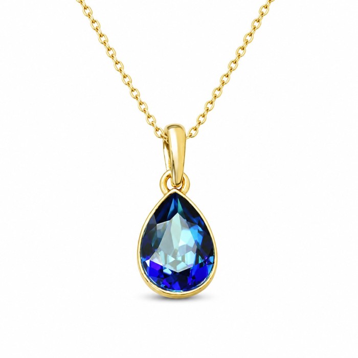 Kulons „Kristāla Lāse (Bermuda Blue)“ ar Swarovski® kristāliem