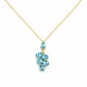 Pendant “Amber II (Aqua Bohemica)” created with Crystals by Preciosa®