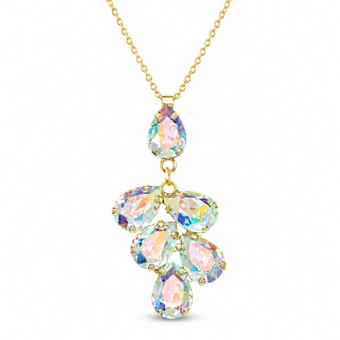 Kulons „Amber II (Aurora Borealis)“ ar Preciosa® kristāliem
