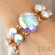 Aproce „Akrus (Aurora Borealis)“ ar Swarovski® kristāliem