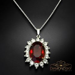 Kulons "Ferro (Siam)" ar Swarovski™ kristāliem
