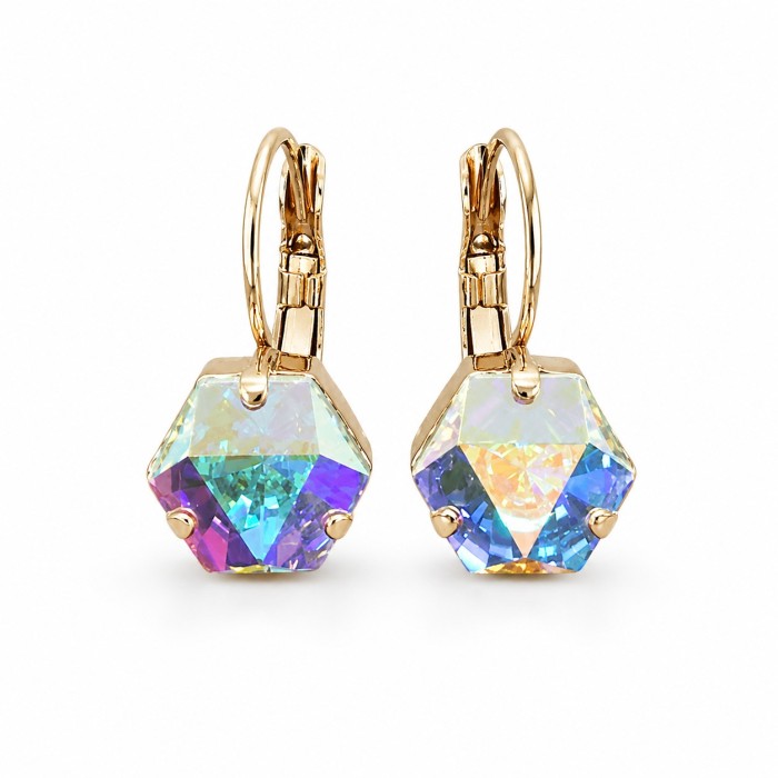 Auskari „Kaleidoskops (Aurora Borealis)“ ar Swarovski® kristāliem