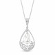 Sudraba kulons „Baroque Drop“ ar Swarovski® pērlēm