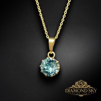 Kulons "Spīdošs Akvamarīns" ar Swarovski™ kristāliem