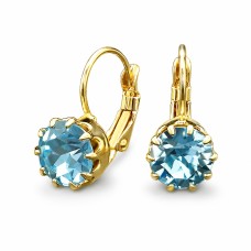 Auskari „Spīdošs Akvamarīns“ ar Swarovski™ kristāliem