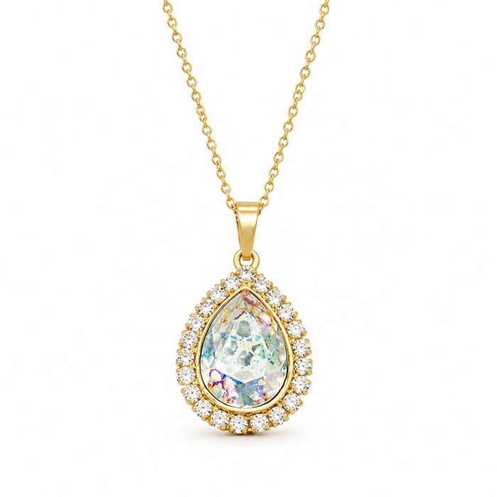 Komplekts „Debesu Piliens (White Patina)“ ar Swarovski® kristāliem