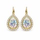 Auskari „Debesu Piliens (White Patina)” ar Swarovski® kristāliem