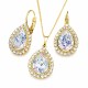 Komplekts „Debesu Piliens (White Patina)“ ar Swarovski® kristāliem