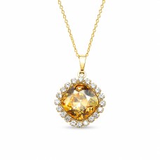 Кулон «Ослепительный Блеск III (Golden Shadow)» с кристаллами Swarovski®