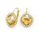 Komplekts sievietēm „Žilbinošais Mirdzums III (Golden Shadow)“ ar Swarovski® kristāliem