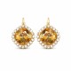 Auskari „Žilbinošais Mirdzums III (Golden Shadow)“ ar Swarovski® kristāliem