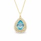Kulons „Jasmine (Aquamarine)“ ar Swarovski® kristāliem