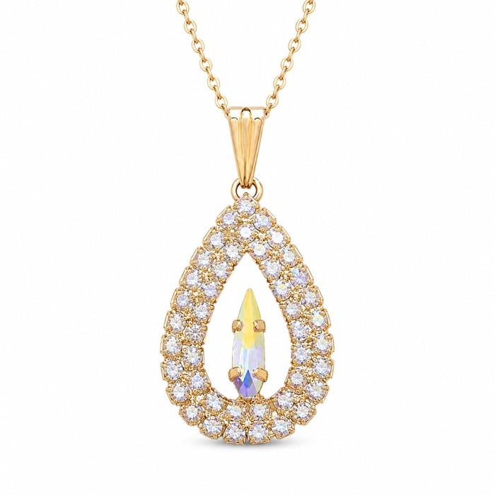 Kulons „Atlantis (Aurora Borealis)“ ar Swarovski® kristāliem