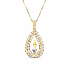 Кулон «Атлантис (Aurora Borealis)» с кристаллами Swarovski™
