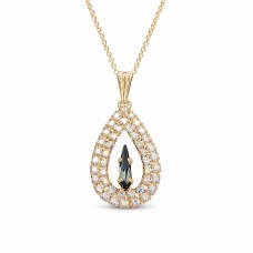 Кулон «Атлантис (Silver Night)» с кристаллами Swarovski™
