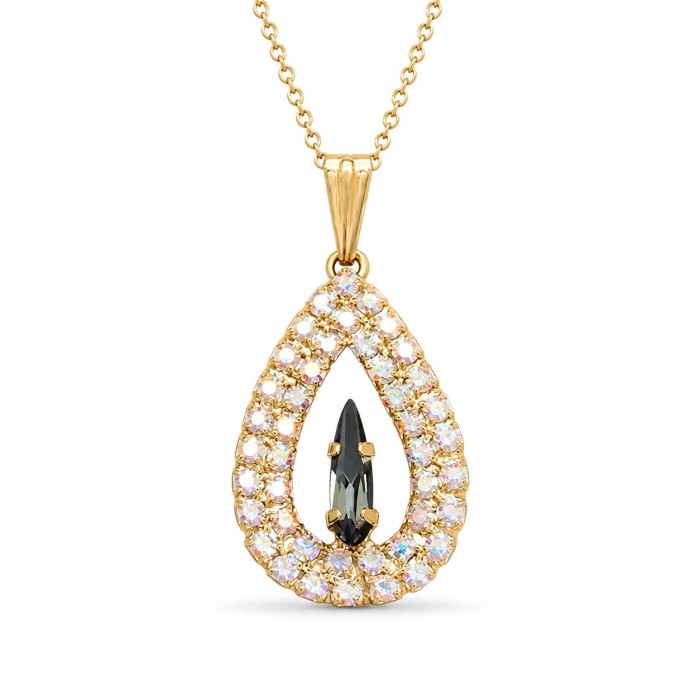 Kulons „Atlantis (SIlver Night)“ ar Swarovski™ kristāliem