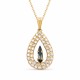 Kulons „Atlantis (SIlver Night)“ ar Swarovski™ kristāliem