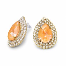 Auskari „Jasmīns (Peach DeLite)“ ar Swarovski™ kristāliem