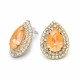 Auskari „Jasmīns (Peach DeLite)“ ar Swarovski® kristāliem