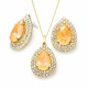 Komplekts sievietēm „Jasmīns (Peach DeLite)“ ar Swarovski® kristāliem