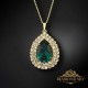 Komplekts "Jasmīns (Emerald)" ar Swarovski™ kristāliem