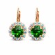 Auskari „Krāšņums II (Fern Green)“ ar Swarovski® kristāliem