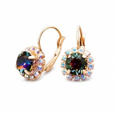 Auskari „Krāšņums II (Vitrail Medium)“ ar Swarovski® kristāliem