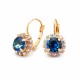 Auskari „Krāšņums II (Bermuda Blue)“ ar Swarovski® kristāliem