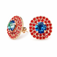 Auskari „Andrea (Bermuda Blue)“ ar Swarovski® kristāliem