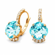Auskari „Krēta (Aqua Bohemica)“ ar Preciosa® kristāliem