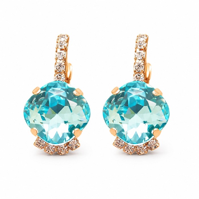 Auskari „Krēta (Aqua Bohemica)“ ar Preciosa® kristāliem
