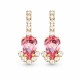 Серьги «Леонора II (Light Pink)» с кристаллами Preciosa™