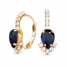 Auskari „Leonora II (Dark Indigo)“ ar Preciosa™ kristāliem