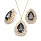 Komplekts sievietēm „Jasmīns (Silver Night)“ ar Swarovski® kristāliem
